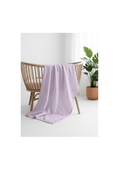 2 Li Müslin Bebek Örtüsü 80x90 Cm Müslin Bebek Örtüsü & Yeni Doğan Kundak Alt Açma Mor - 865012378 Mor