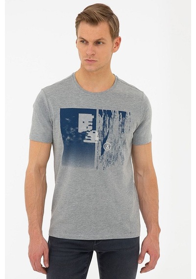 Pierre Cardin Slim Fit Bisiklet Yaka T-shirt Vr086