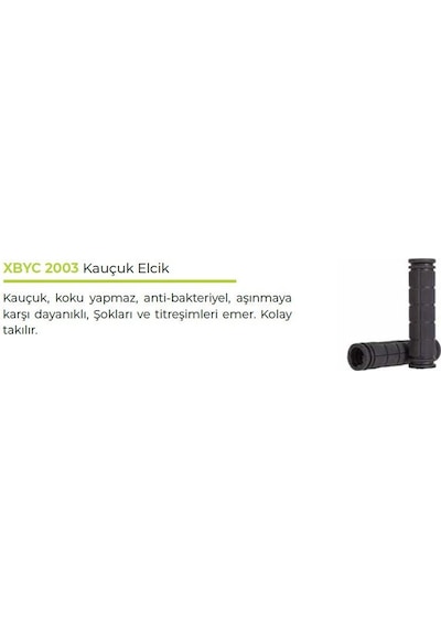 Forge Gt Xbyc 2003 Kauçuk Elcik Yumuşak Bisiklet Elceği Siyah Gri - Siyah