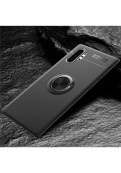 Samsung Galaxy Uyumlu Note 10 Plus Kilif Yüzüklü Tam Korumali Silikon 417329310
