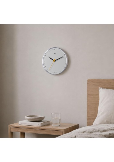 Braun Klasik Analog Duvar Saati Sessiz Kuvars Mekanizması, Iyi Ok Diğer