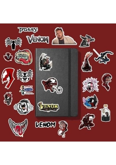 Venom Sticker Paketi/bullet Journal Defter Çıkartma Ajanda Laptop Etiket