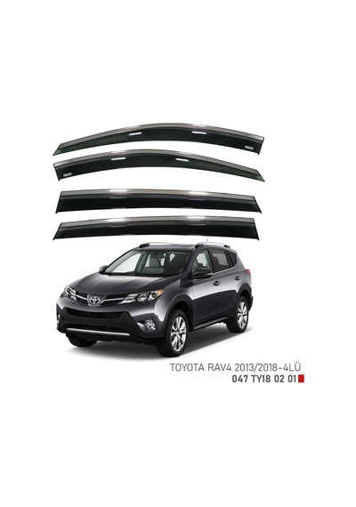 Toyota Uyumlu Rav 4 Kromlu Cam Rüzgarlığı Niken 2013-2018