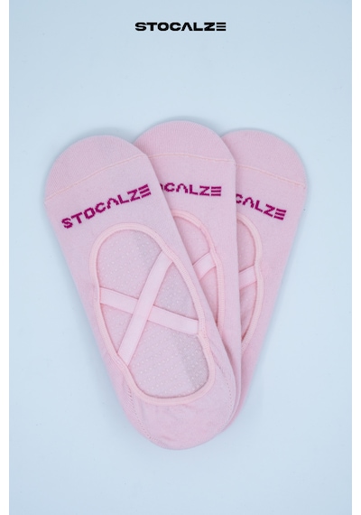 Stocalze Kadın Pilates Çorabı. 3'lü Kutulu Siyah Beyaz Mor Pembe Yeşil Renkli Kadın Yoga Çorabı. Kaydırmaz Silikon Tabanlı Pilates Çorabı A.Pembe