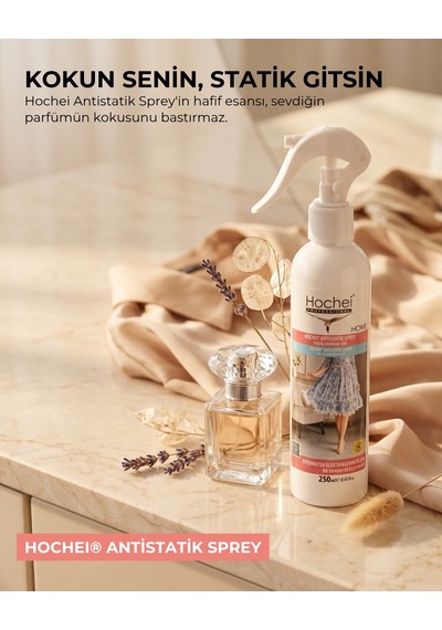 Toptancı Paketi Hochei Antistatik Sprey - Tekstil Ürünleri İçin 250 Ml X 24 Adet 24'lü Set