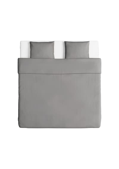 Ikea Angslılja Çift Kişilik Nevresim Takımı 220 X 240 Cm Gri
