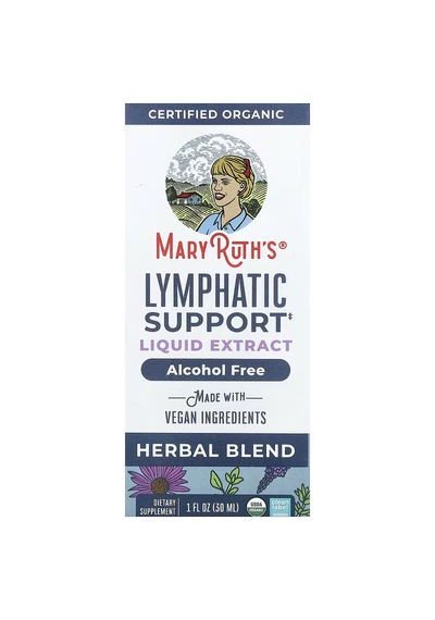 Maryruth's Organic Lymphatic Support Liquid Extract Alcohol Free 1 Fl Oz 30 Ml Usa Menşeii Dmmedicineden Aromasız