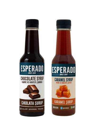 Şekersiz Sugar Free Çikolata Karamel Aromalı Kahve Şurubu 250 Ml X 2 Adet Diğer