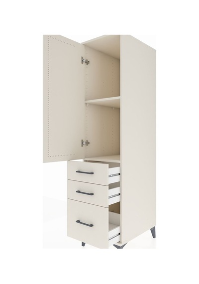 Kronos Dolap 2 Raflı 3 Çekmeceli Tek Kapaklı 44x59x182 Aytaşı... Aytaşı