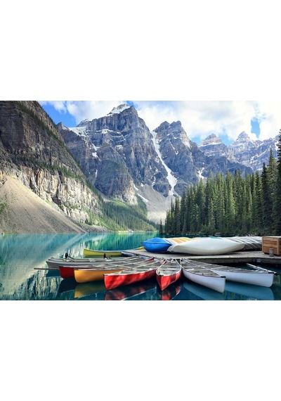 Nova 1000 Parça Moraine Gölü'Nde Kanolar Puzzle