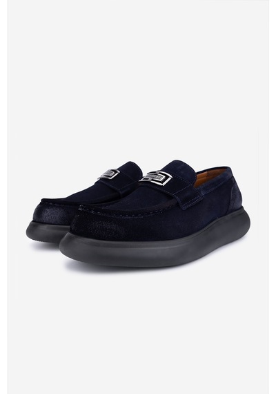 Valmenti Erkek Hakiki Deri Lacivert Loafer Ayakkabı 1171 260-04 Erk Ayk Sk25-26 Lacı Pstl Esk Suet Lacivert