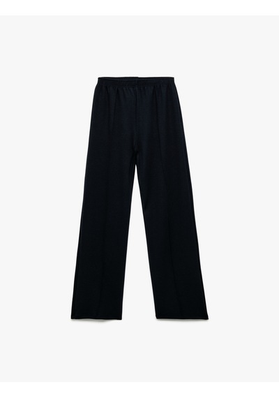 Koton Viskon Karışımlı Beli Lastikli Basic Geniş Paça Pantolon Lacivert 6wkg40081ak Lacivert Koton Viskon Karışımlı Beli Lastikli Basic Geniş Paça Pantolon Lacivert 6wkg40081ak Lacivert