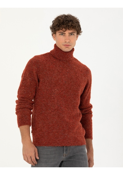 Pierre Cardin Erkek Kiremit Kazak /triko 50278103-vr031 Kiremit