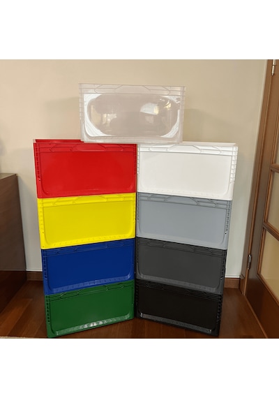 Alpbx 1.kalite Şeffaf Plastik Kasa 60x40x32 Cm - Kutu 65 Litre