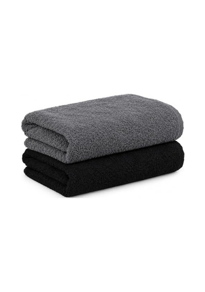 Premium 50x90 Cm%100 Pamuk El Havlusu Spor Havlusu 250 Gr 2 Li Ve 3 Lü Set Seçenekleri Banyo, Yoga, Pilates, Spor İçin Şık Ve Yumuşak El Havlusu 1, Siyah-füme Açik Gri