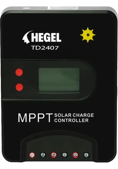 Hegel - İnges 40 Amper Mppt Solar Şarj Kontrol Cihazı - 12 / 24 Volt Akü Şarj Regülatörü - Kesici