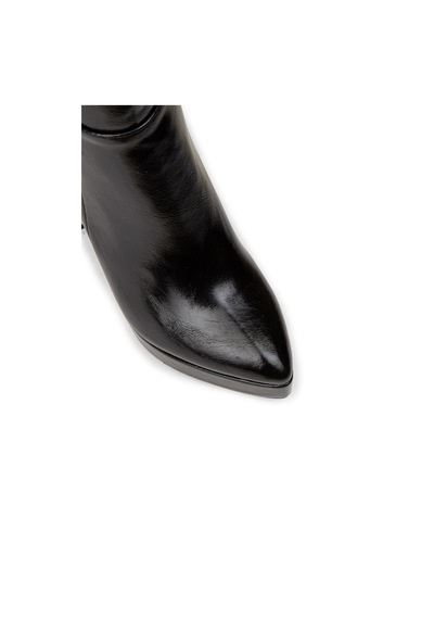 Deery Kadın Siyah Rugan Platform Topuklu Çizme - K0606zsyhm01 Siyah