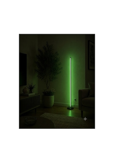 Valör Telefon Ve Kumanda Kontrollü - Oda Aydınlatma Sistemi Full Rgb - 150 Cm Siyah
