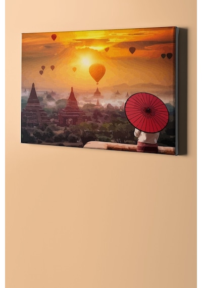 Webstyle Sayılarla Boyama Seti Kasnaklı Asya Manzarası 50 X 65 Cm