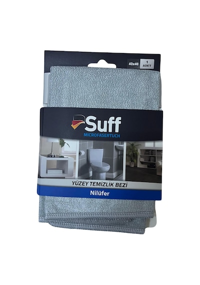 Nilüfer Mikrofiber Yüzey Temizlik Bezi 40 X 40 Cm, Gri