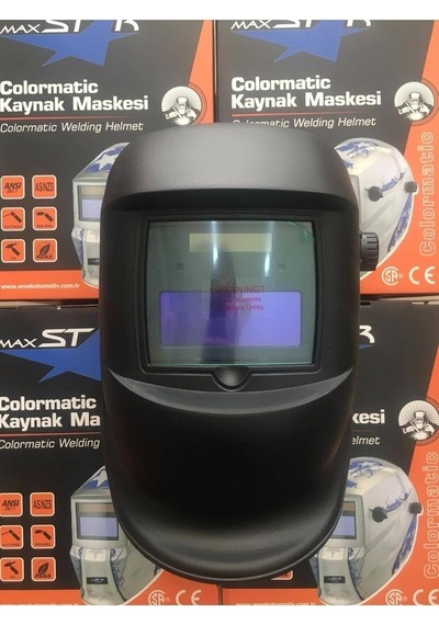Karona Otomatik Kararan Kaynak Maskesi Gözlüğü Kaynakçı Eldiveni E-072 Kaynak Eldiveni