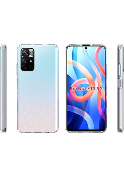 Rba Aksesuar Poco M4 Pro 5g Kılıf Rba Süper Silikon Kapak - Renksiz Çok Renkli
