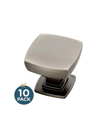 Pirinç Saten Nikel Webber Mutfak Hardware Dolap Tokmak, Gümüş, P29542k-904-b