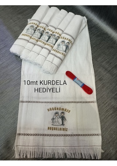 Dugun Havlusu 12 Adet Araba Havlusu (514948218) Beyaz