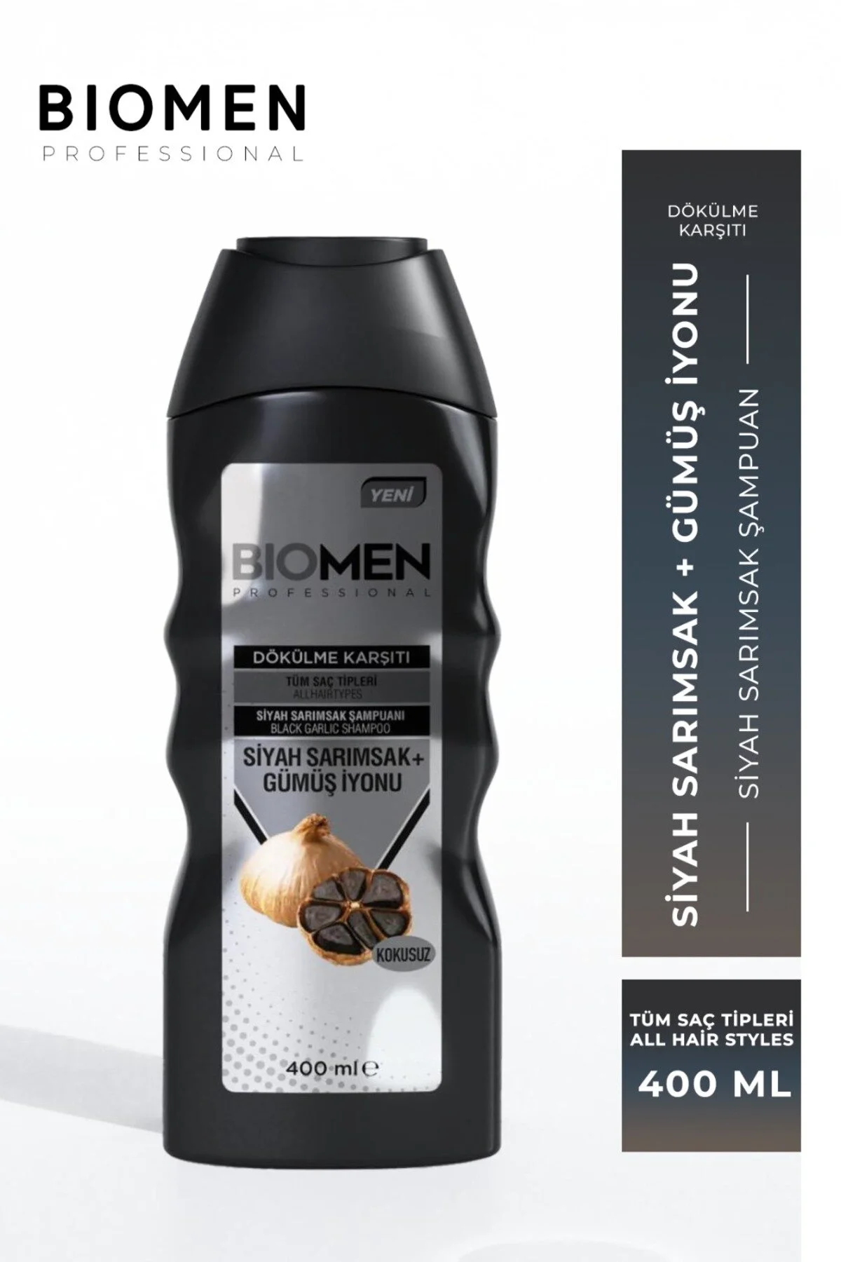 Professional Dökülme Karşıtı Siyah Sarımsak Şampuan 400 Ml Tüm Saçlar