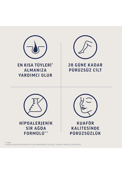 Veet Pure Hipoalerjenik Yüz Bölgesi için Sir Ağda Bantları 20'li