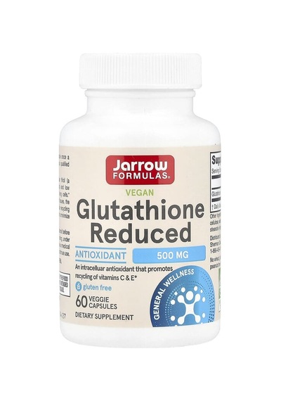 Jarrow Formulas, Vegan Glutathione Reduced, 500 Mg, 60 Veg Caps