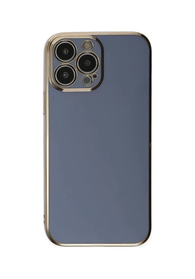 Newface Apple iPhone Uyumlu 14 Pro Kılıf Volet Silikon - Mavi Diğer