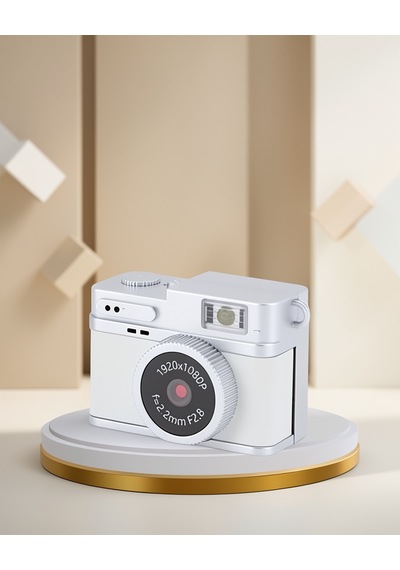Mini Kamera Retro Tasarım 128gb Hafıza 1080p