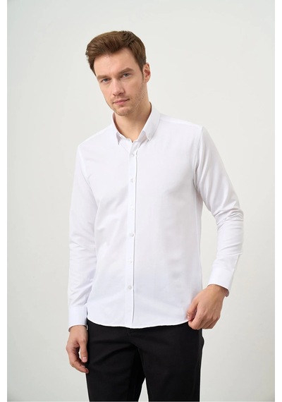 Morven Slim Fit Düğmeli Yaka Oxford Kolay Ütülenebilir Pamuklu Hediye Kutulu Uzun Kollu Gömlek 99ms004002600 Beyaz Morven Slim Fit Düğmeli Yaka Oxford Kolay Ütülenebilir Pamuklu Hediye Kutulu Uzun Kollu Gömlek 99ms004002600 Beyaz