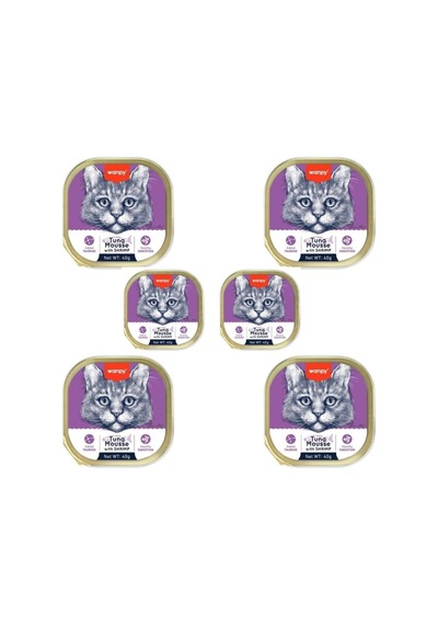 Tr Ton Balıklı Ve Karidesli Alutray Kedi Yaş Mama 40 Gr X 6 Adet