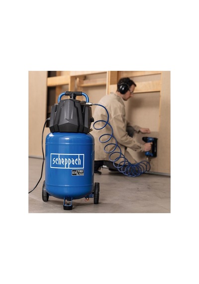 Scheppach Hc35v 1500 W Yağsız Kompresör 1500 W 10 Bar 30 Lt - 5906169901