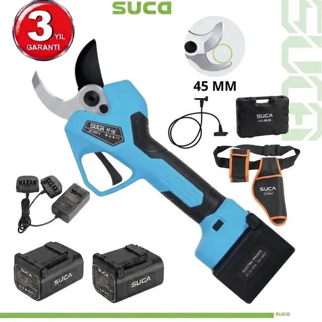 Suca Sc 8645 Led Göstergeli Akülü Budama Makası 45 Mm