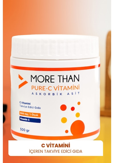 Pure C Vitamini Ascorbic Acid 500 Gr