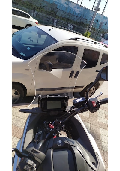 2021- 2024 Honda NC 750X Uzun Ön Cam Şeffaf 56cm 4mm Zeus