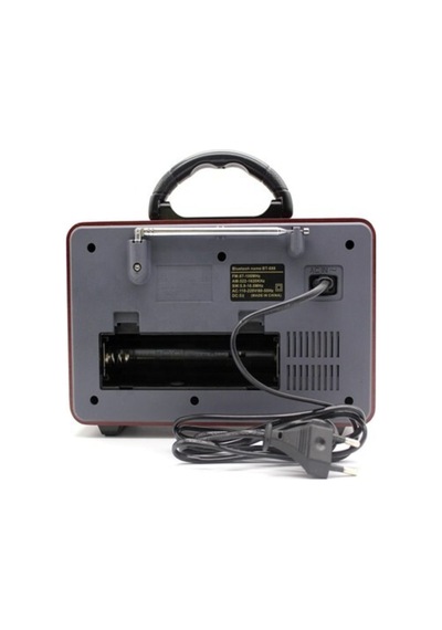 Meier M-115bt Koyu Renk Nostaljik Radyo Ahşap Görünümlü Bluetooth Hoparlör Fm Sd Kart Usb Girişi