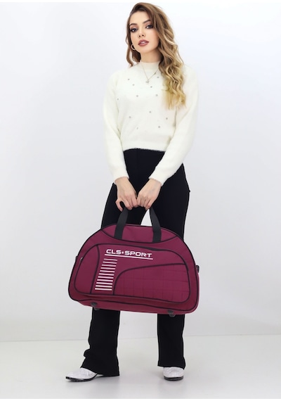Probag Bordo Spor Ve Seyahat Ayakkabı Bölmeli, Su Geçirmez, Omuz Askılı Sprocu Çantası Antrasit - Bordo