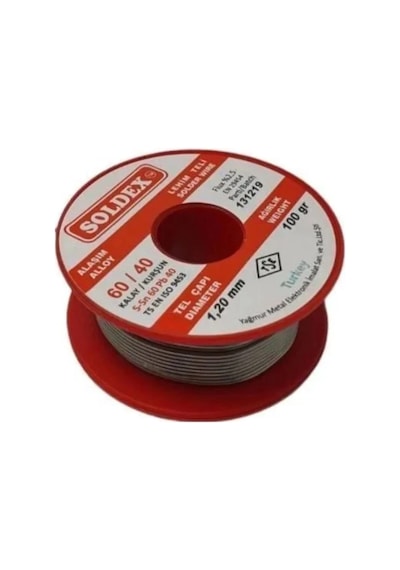 60/40 Lehim Teli 100 Gr 1.20 Mm Sn:60 / Pb:40 Beyaz