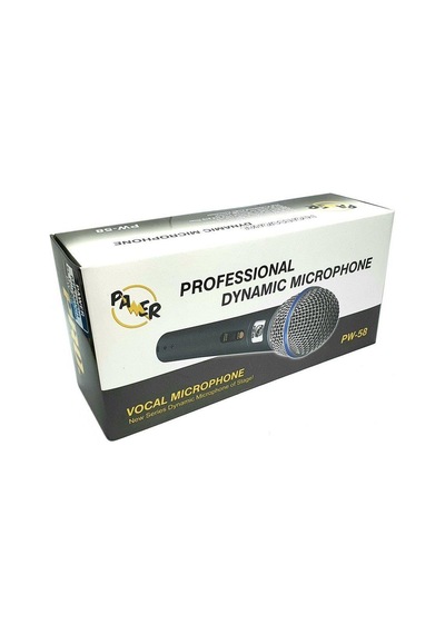 Pawer Pw-58 Kablolu El Tipi Mikrofon Profosyonel El Mikrofonu