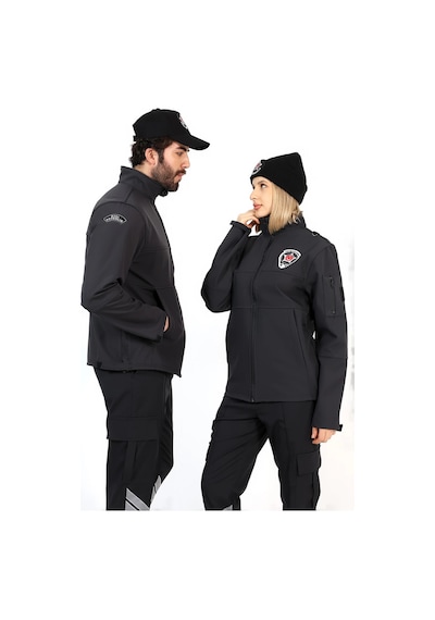Yeni Tip Güvenlik Soft Shell Mont Siyah