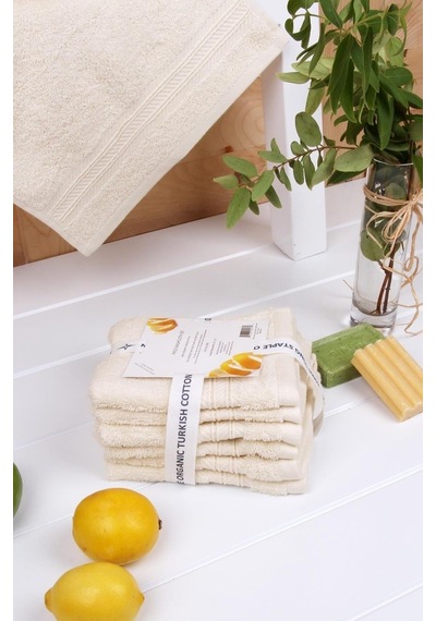 Baveno Indigo Ağacı Bitkisel Organik Boyama 6'lı 33x33 Havlu