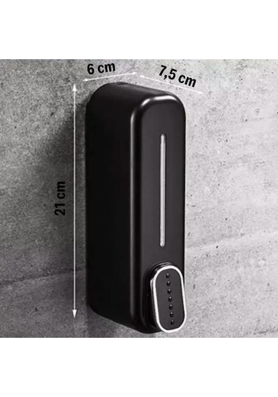 Buradabuldun Siyah Duvara Monte Sıvı Sabunluk Dispenser 300 Ml Çok Renkli