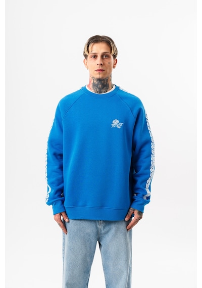 Respire Erkek Empire Of Res Nakışlı Oversize Sweatshirt Mavi