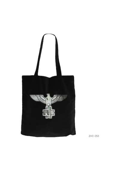 Rammstein Eagle Siyah Kanvas Bez Çanta