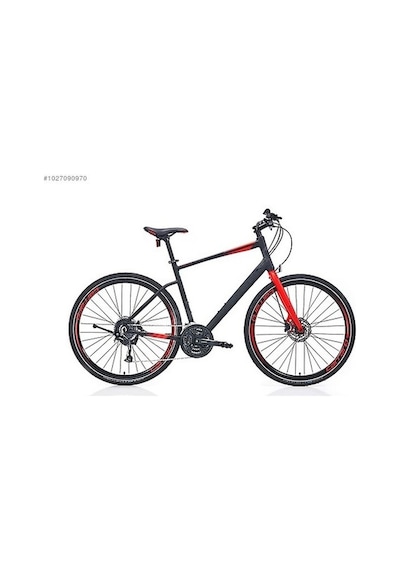 Carraro Sportive 328 C Shimano Cues 18 Vites Şehir Bisikleti Hidrolik Disk Fren 52 Cm - Siyah Kırmızı Siyah - Kırmızı