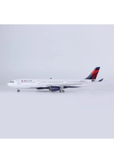 Delta Airlines A330 Yolcu Uçağı Model Uçak 1/80 Ölçek 47cm